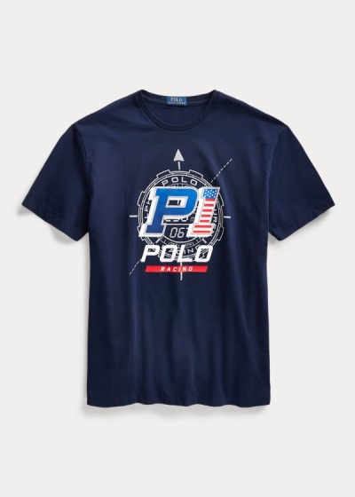 T Shirt Polo Ralph Lauren Racing Algodão Jersey Homem 48029-HGWD